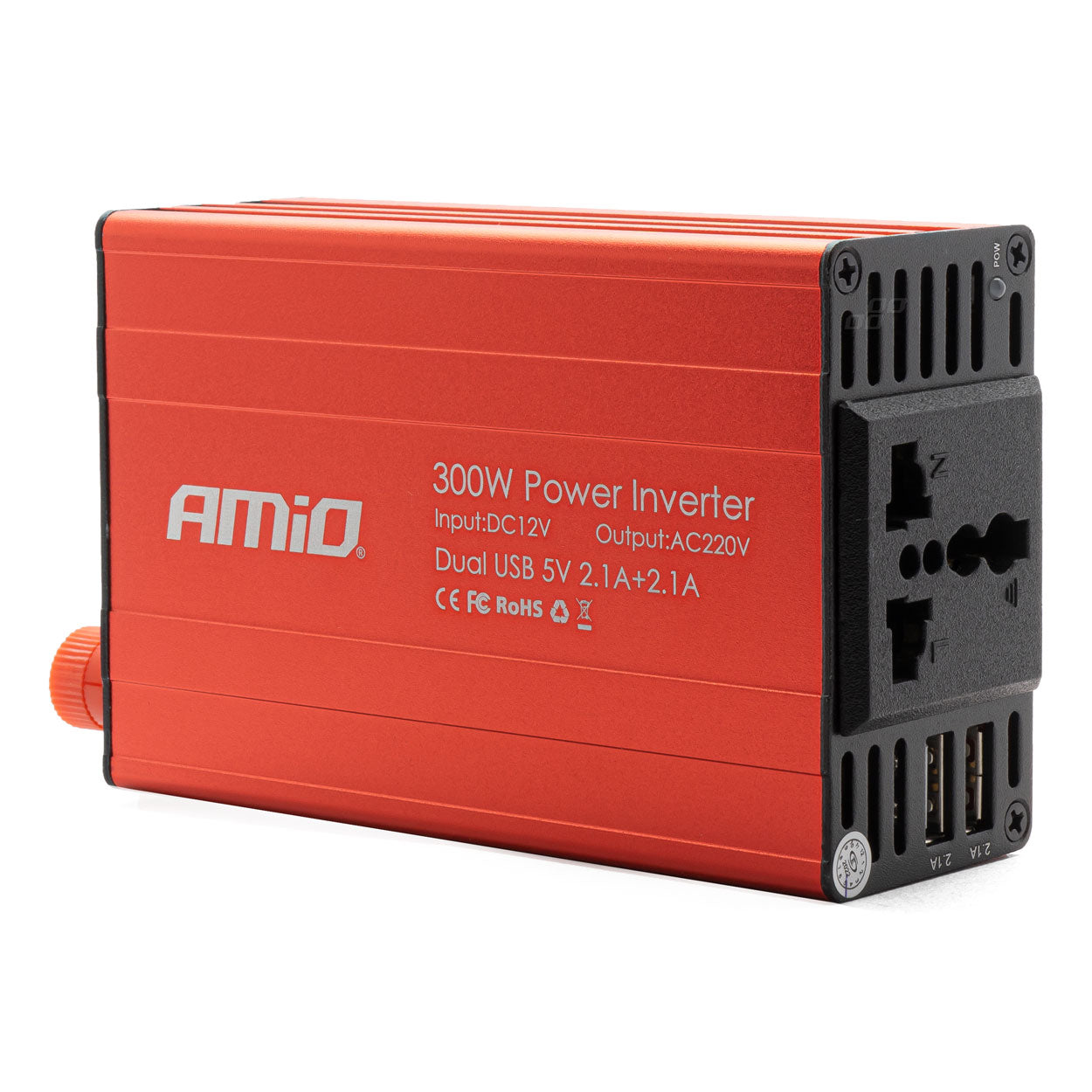 Konvertues energjie 12V/220V 300W/600W 2xUSB PI03