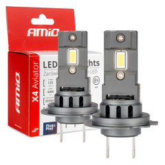 Drita LED të përparme Seria X4 AVIATOR H7/H18 6500K max 44W-1