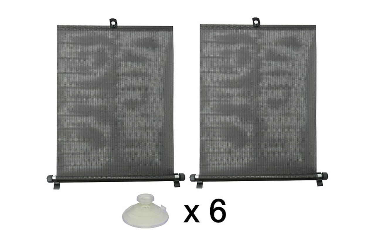 Perde dielli me rrotull dhe vakuma 2 x 45 cm e zezë, PVC