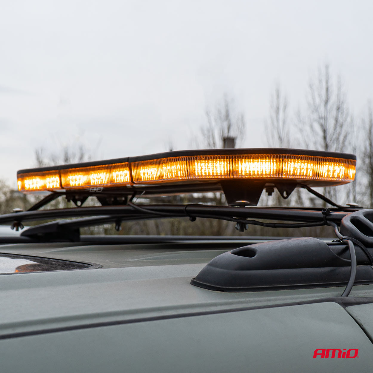 Shirit dritash paralajmëruese LED me 51 funksione 76cm, homologim R65 R10, 12-24V