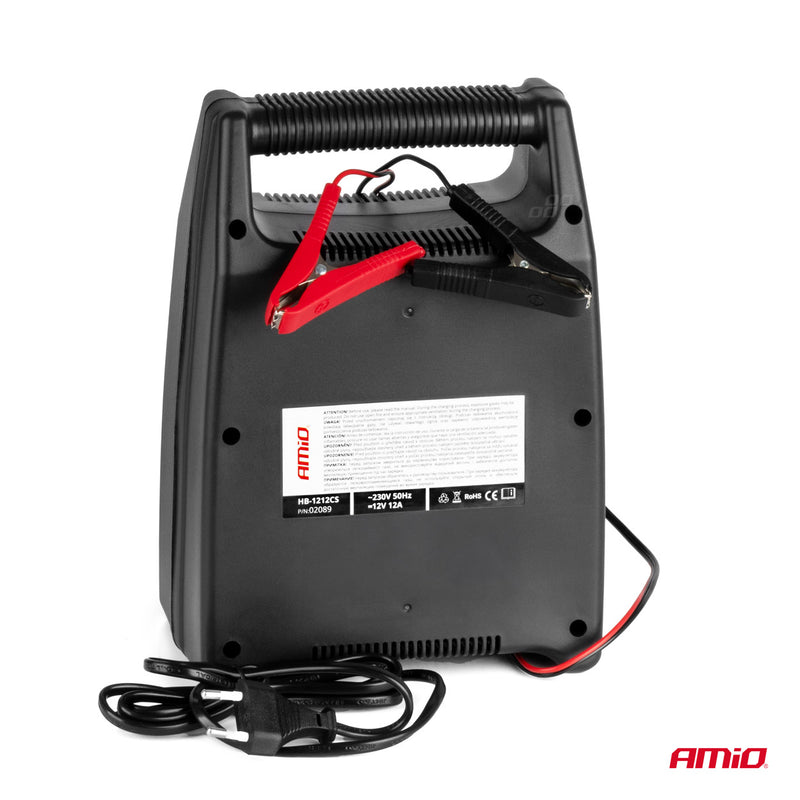 Mbushës baterie për veturë 12A, 12V AMiO SBC-12A-2
