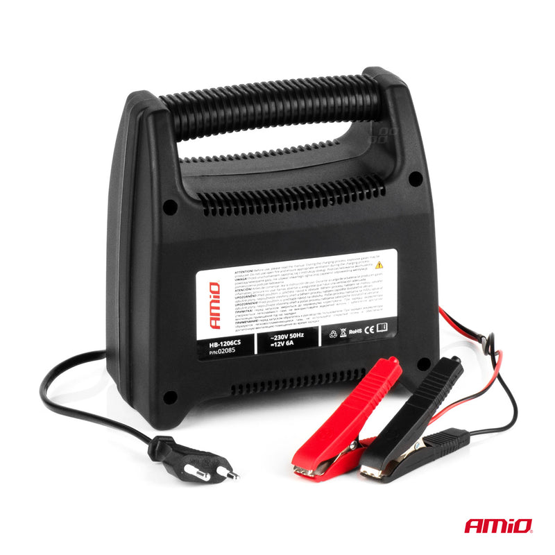 Mbushës baterie për veturë 6A, 12V AMiO SBC-6A-2