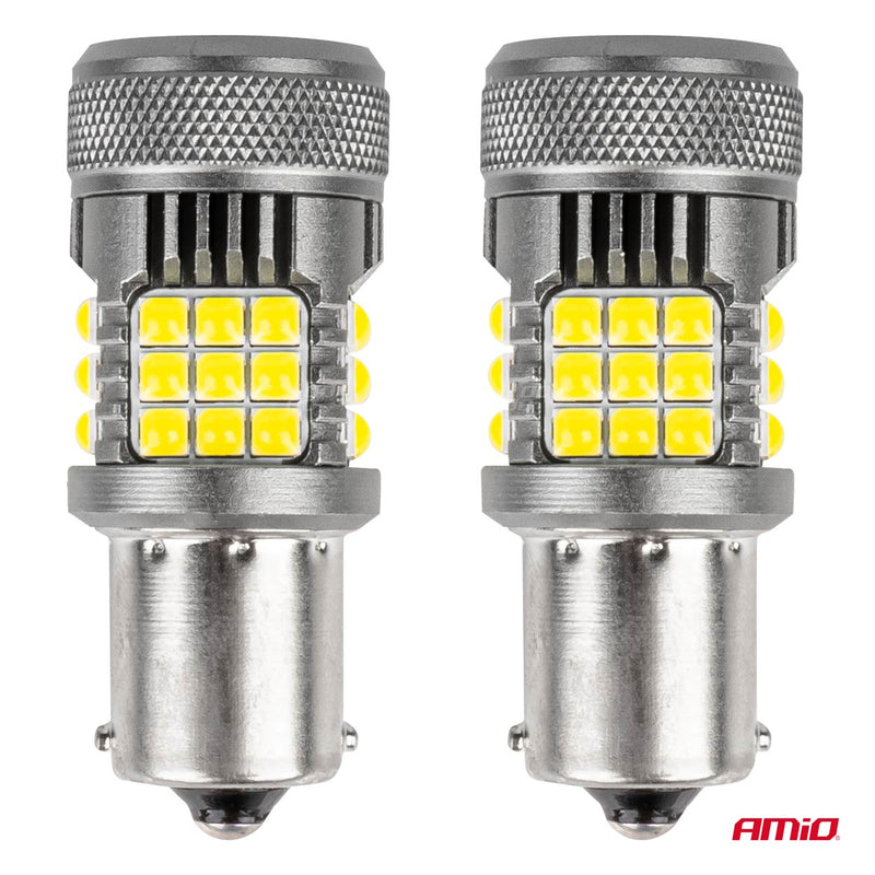 Llamba LED CANBUS PRO series 1156 BA15S P21W R10W R5W 36x3030 SMD me ventilator (FAN), e bardhë 12V/24V-2