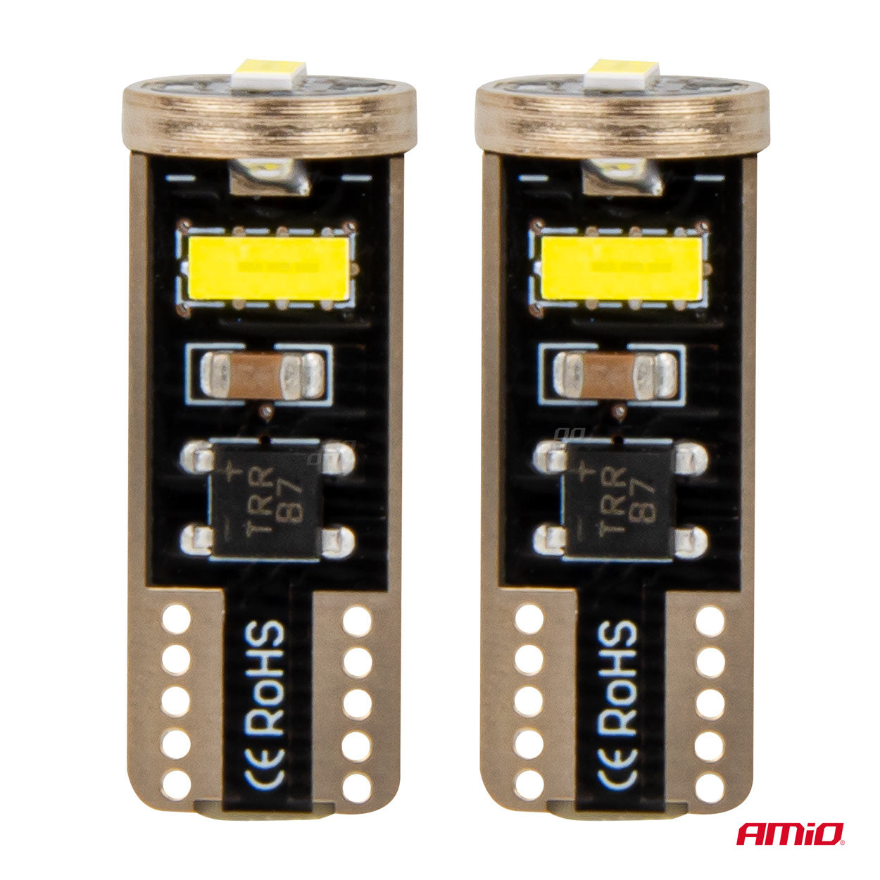 Drita LED CANBUS T10e W5W 3x2055 SMD të bardha 12V/24V