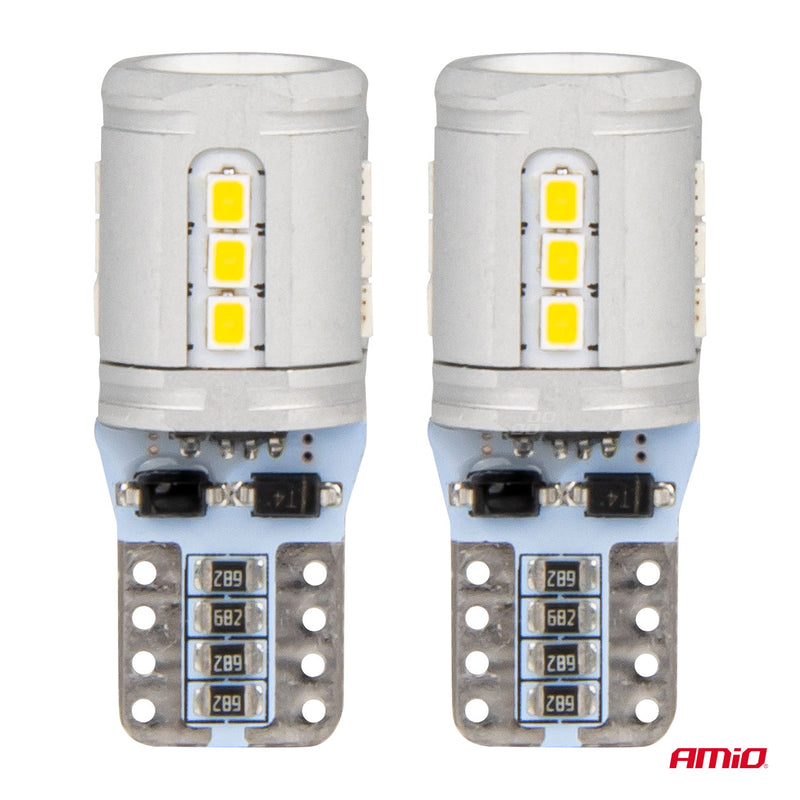 Drita LED CANBUS T10e W5W 15x2016 SMD të bardha 12V/24V-3