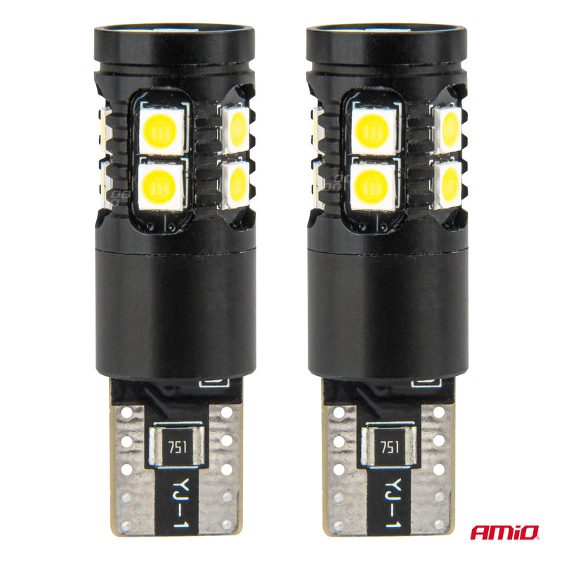 Drita LED CANBUS T10 W5W 13SMD 3030 të bardha 12V/24V-2