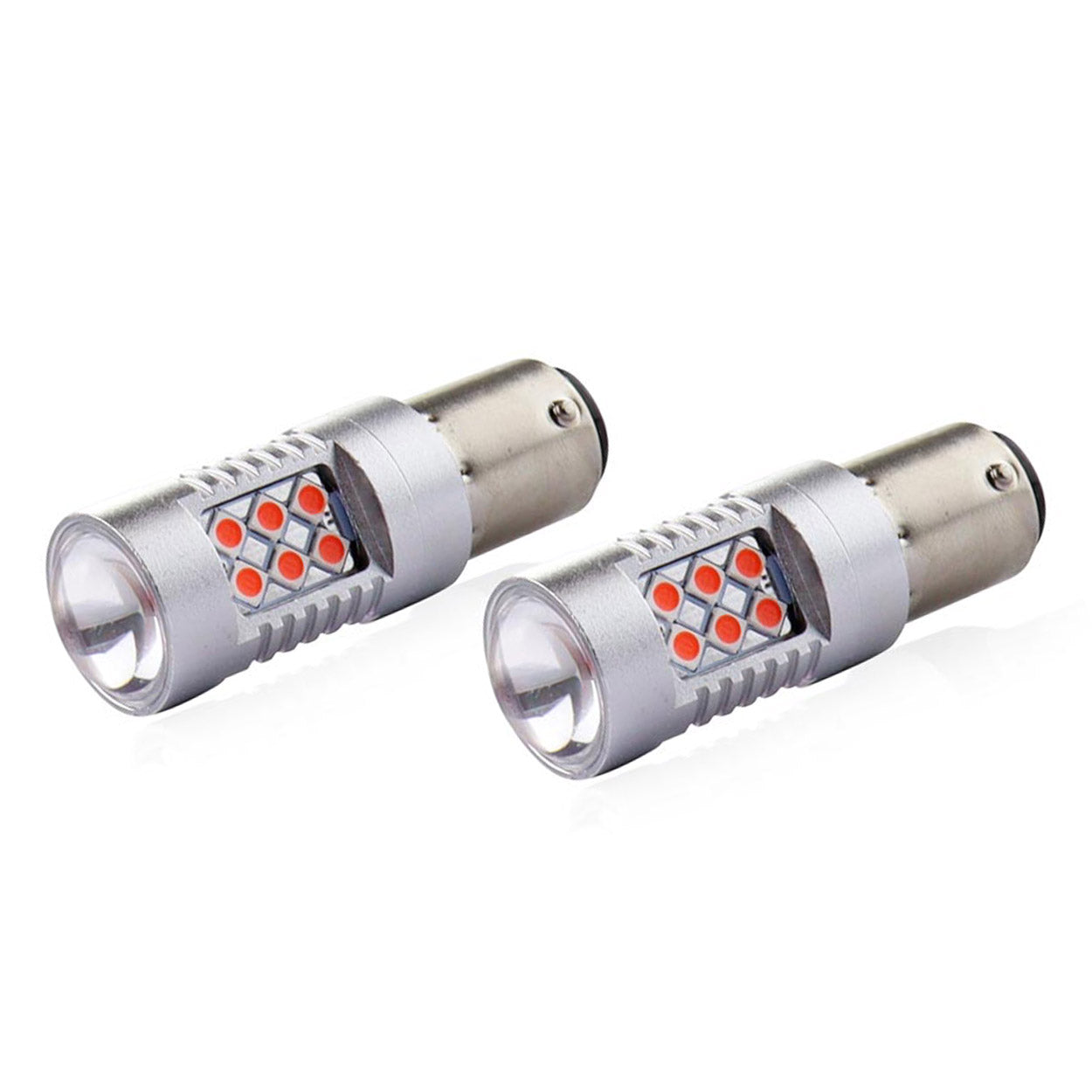 LED CANBUS 3030 24SMD 1157 BAY15D PR21/5W, e kuqe 12V/24V