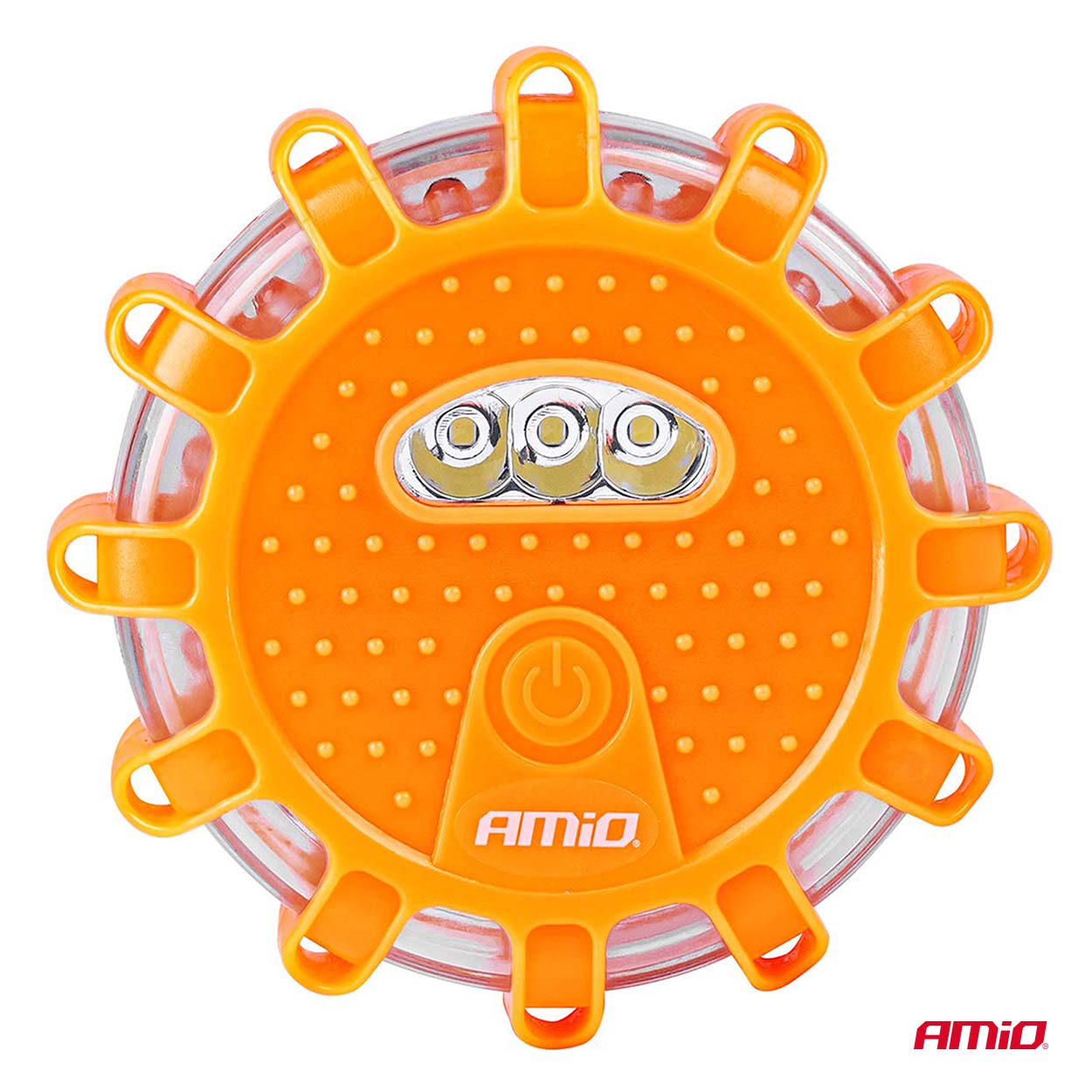Dritë paralajmëruese portative LED për rrugë me funksion llambe dore, 3xAAA IP65 12SMD + 3SMD-3