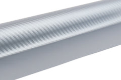 Folje karboni 3D silver për veturë, 30cm x 150cm-2