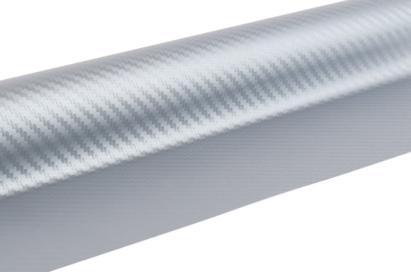 Folje karboni 3D silver për veturë, 30cm x 150cm-2