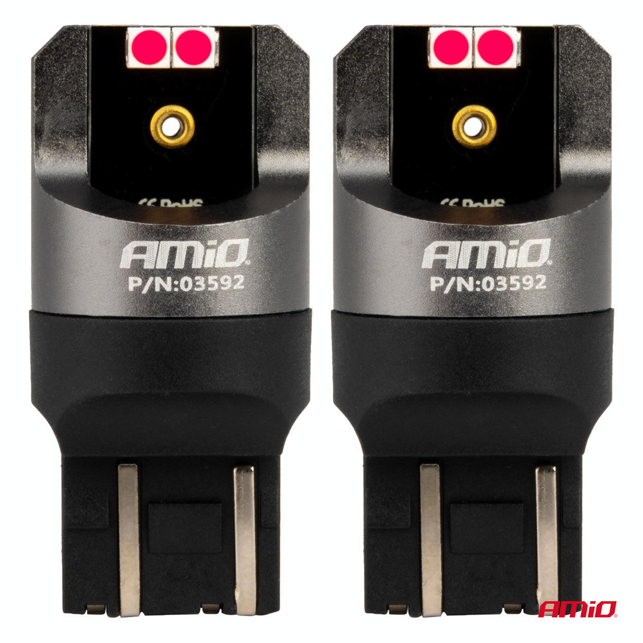 Drita LED CANBUS PRO 7443 W21/5W 4x3030 SMD të kuqe 12/24V