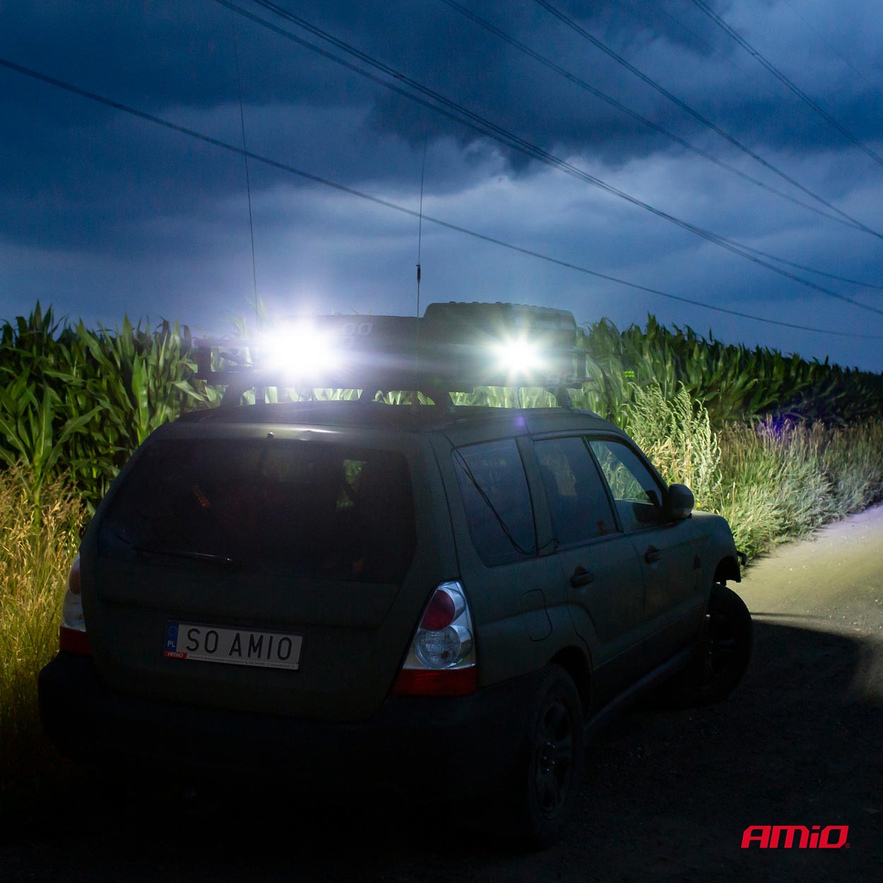Dritë pune AWL01 me 6 LED, e sheshtë 9–60V-3
