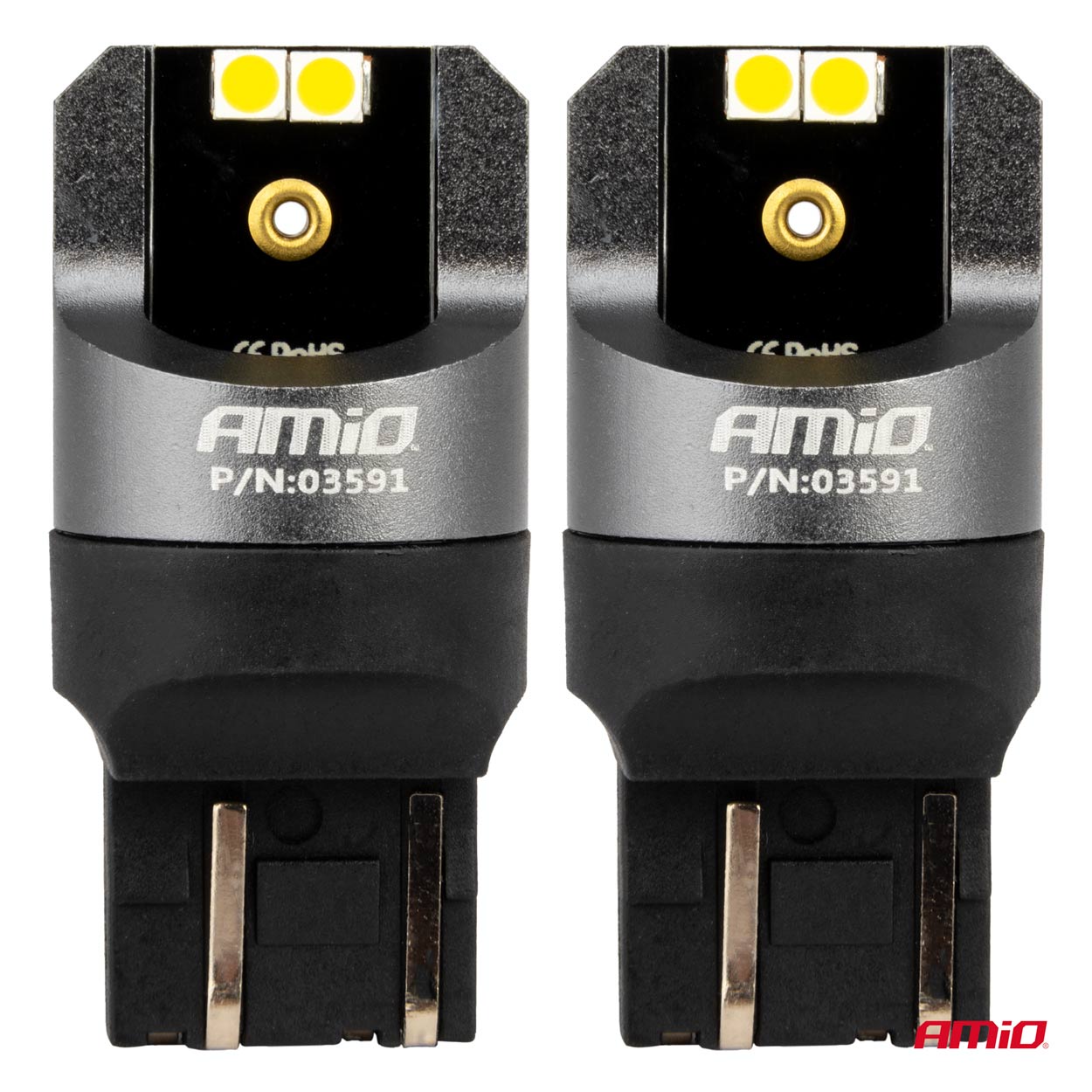 Drita LED CANBUS PRO 7443 W21/5W 4x3030 SMD të bardha 12/24V