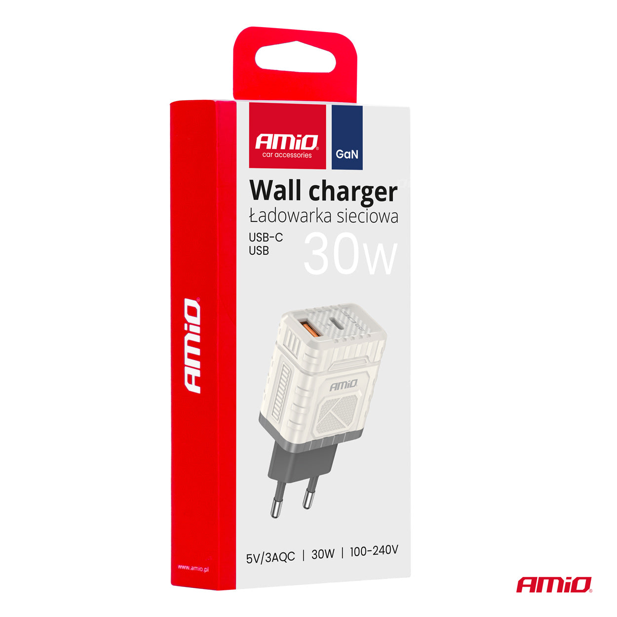 Karikues muri Quick Charge GaN 30W USB-A + USB-C-3