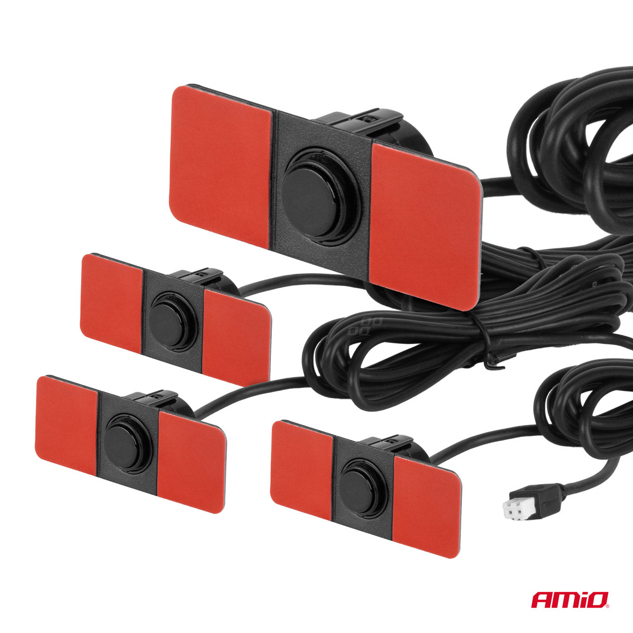 Sistem asistimi parkimi me buzzer, 4 sensorë, i zi, montim i brendshëm 16.5 mm-3