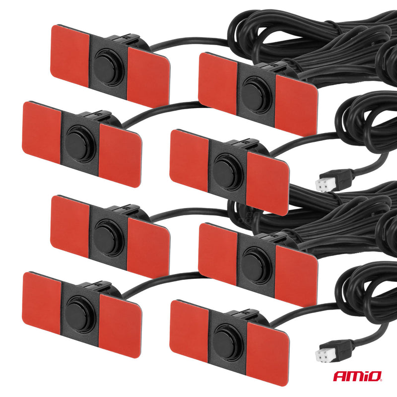 Sistem asistimi parkimi me buzzer, 8 sensorë, i zi, montim i brendshëm 16.5 mm-3