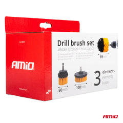 Furça pastrimi për drill/kaçavidë 3 pjesë-3
