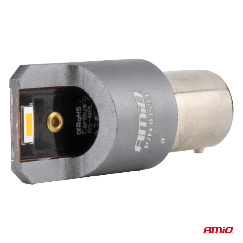 Poç LED CANBUS PRO series PY21W 2x1860 SMD i verdhë (amber) 12V/24V-3