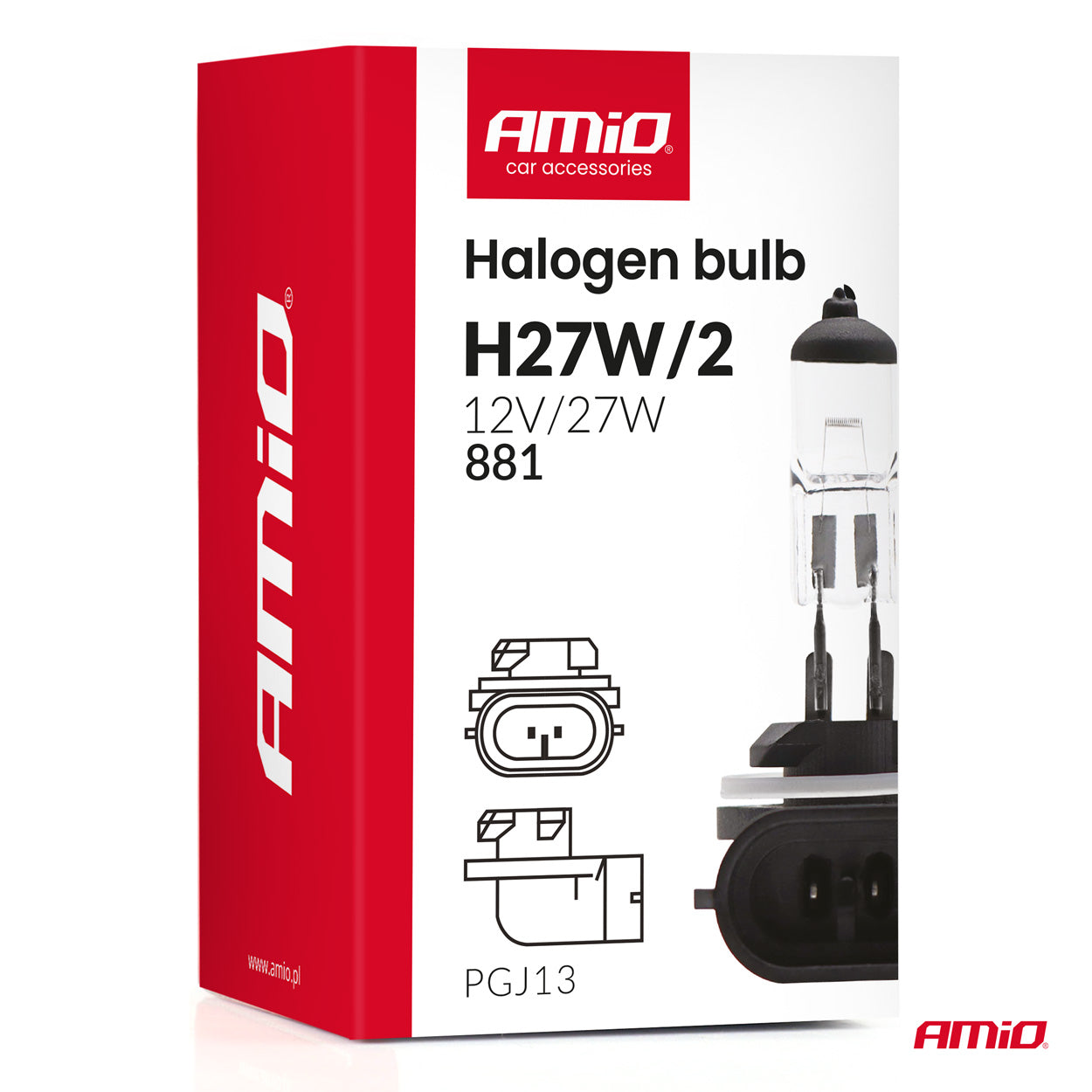 Dritë halogjene H27W/2 881 PGJ13 12V 27W-3