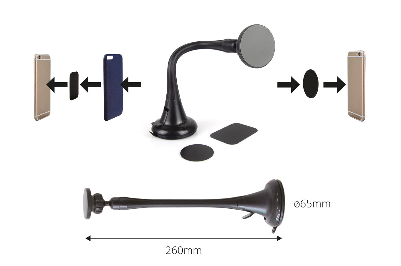 Mbajtëse magnetike për telefon me thithëse të gjatë HOLD-07-3