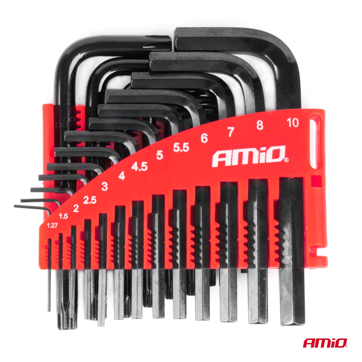 Set çelësash imbus HEX & TORX CRV të zi 22 copë