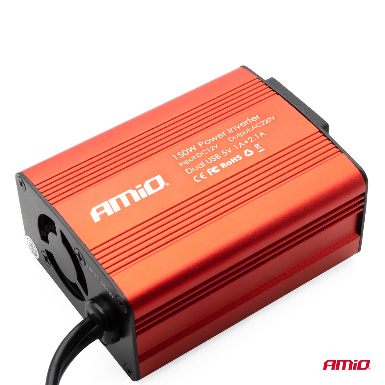 Konvertues energjie 12V/230V 150W/300W 2xUSB PI01-3