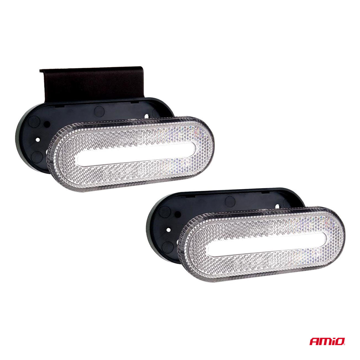 Dritë LED konturuese marker AMiO OM-01-W ovale, e bardhë