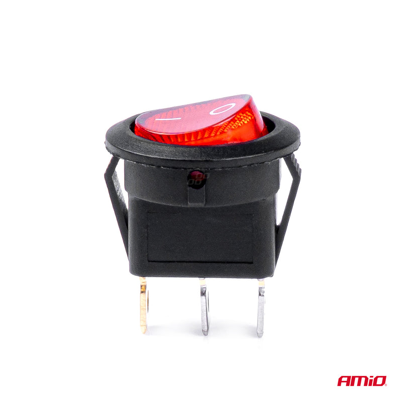 Ndërprerës rrethor me dritë të kuqe 12/24V max 20A ON/OFF-3