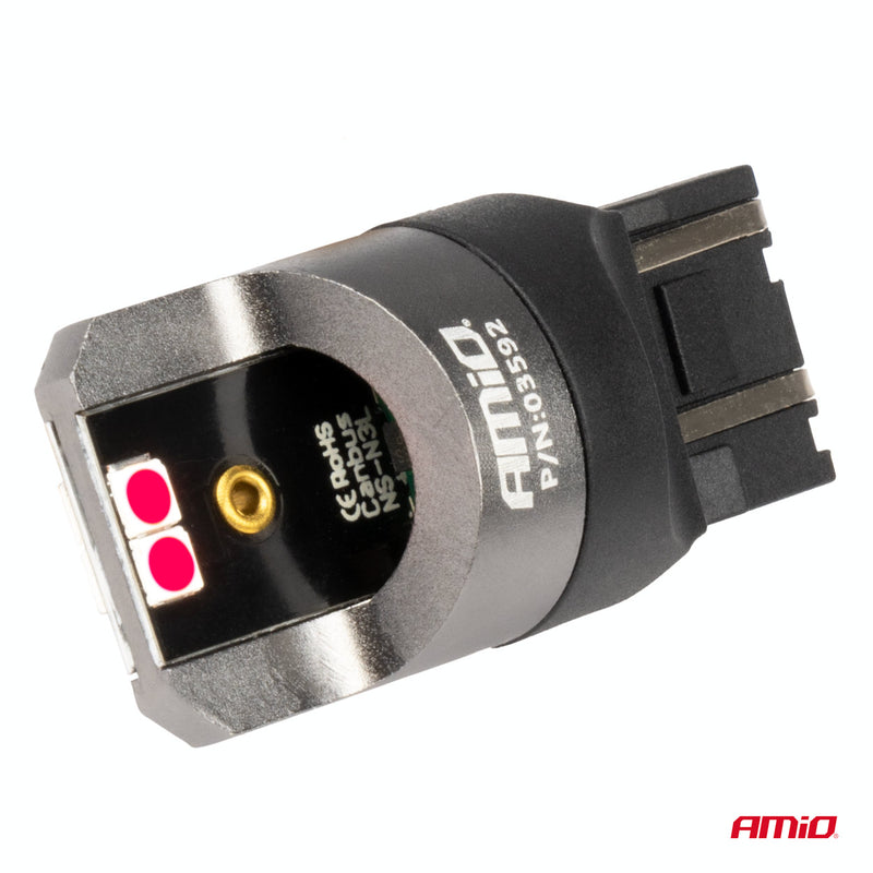 Drita LED CANBUS PRO 7443 W21/5W 4x3030 SMD të kuqe 12/24V-3