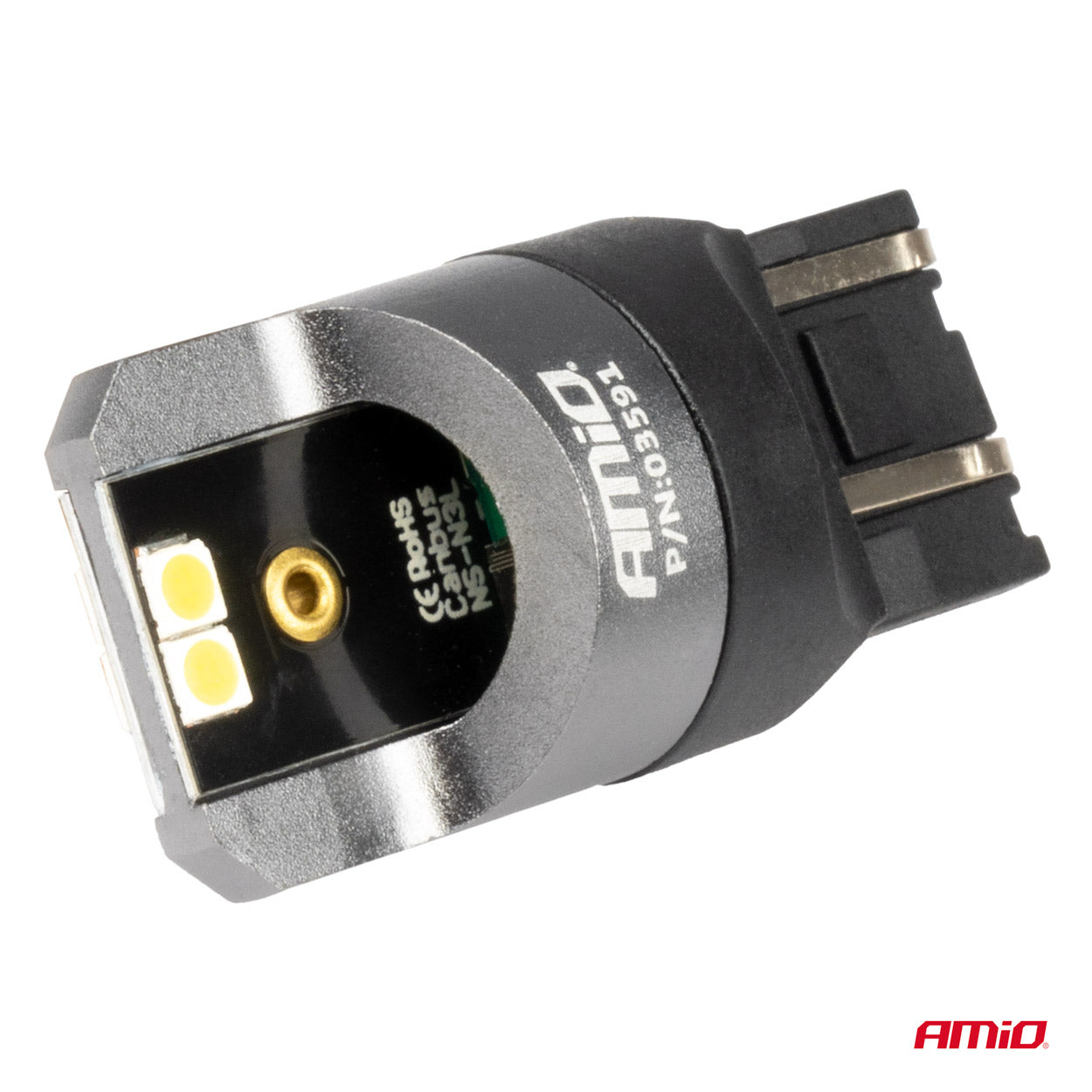 Drita LED CANBUS PRO 7443 W21/5W 4x3030 SMD të bardha 12/24V-3