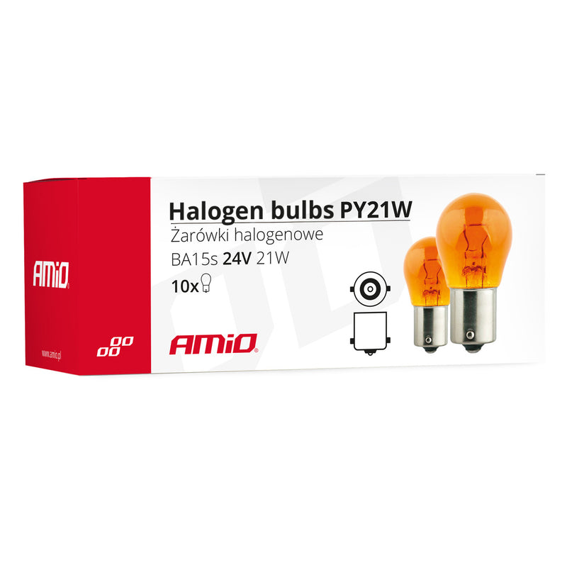 Drita halogjene PY21W BA15s 24V 21W portokalli-3