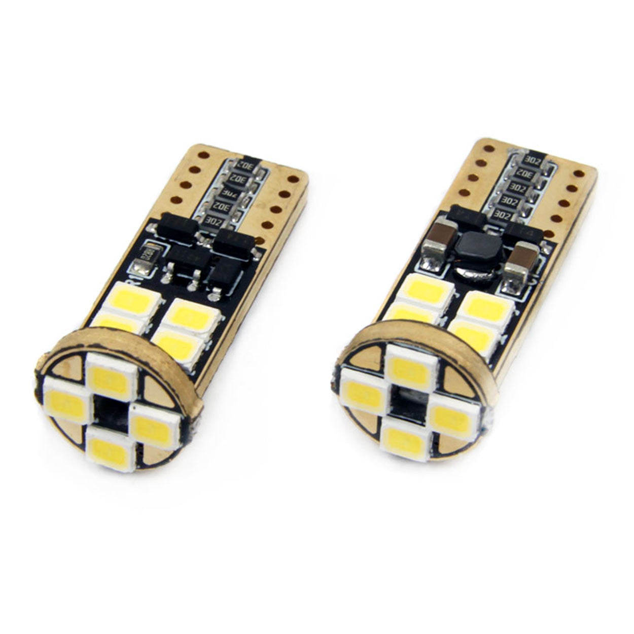 Drita LED CANBUS 12SMD 2835 T10e (W5W) të bardha 12V/24V-3