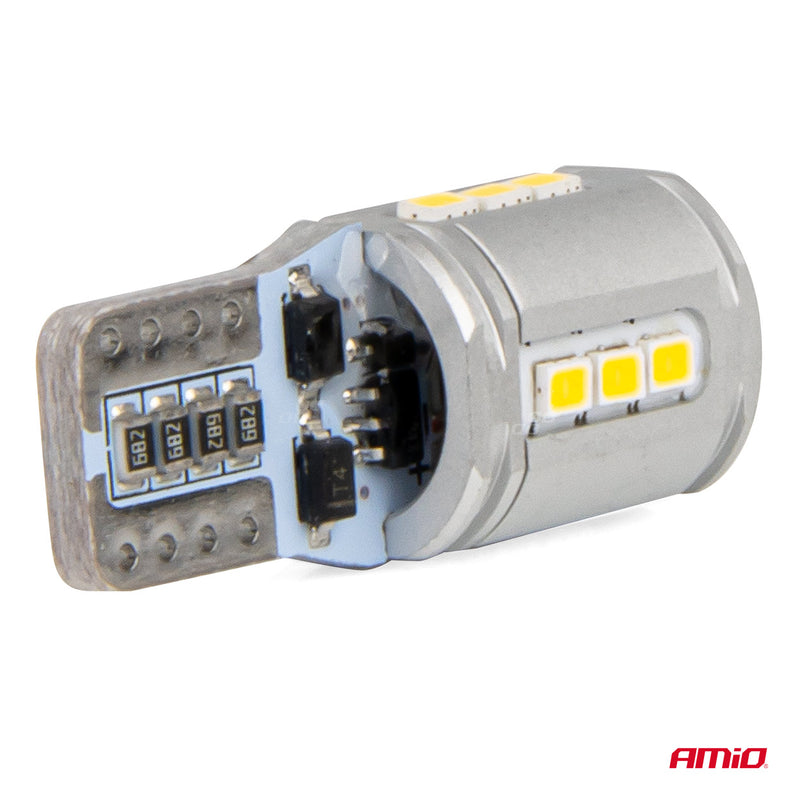 Drita LED CANBUS T10e W5W 15x2016 SMD të bardha 12V/24V-5