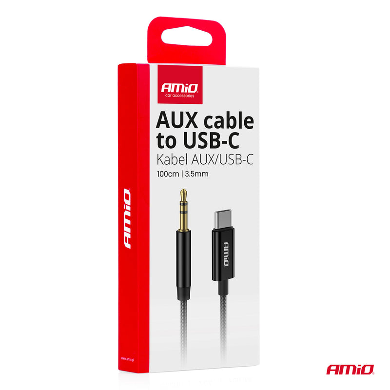 Kabllo USB-C në AUX Mini Jack 3.5mm 1m-4