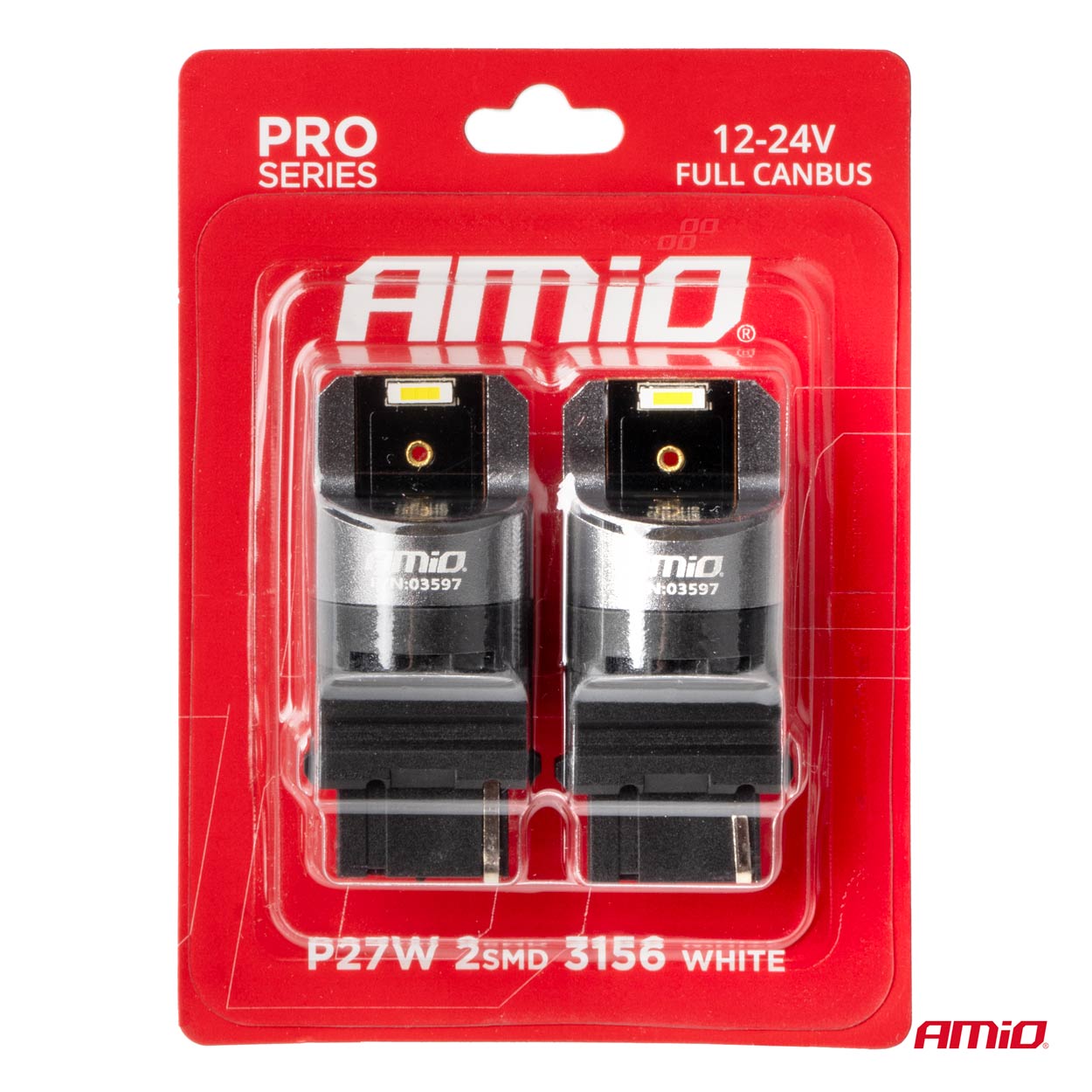Poç LED CANBUS PRO series 3156 P27W 2x1860 SMD i bardhë 12/24V FULL CANBUS-4