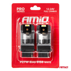 Poç LED CANBUS PRO series 3156 P27W 2x1860 SMD i bardhë 12/24V FULL CANBUS-4