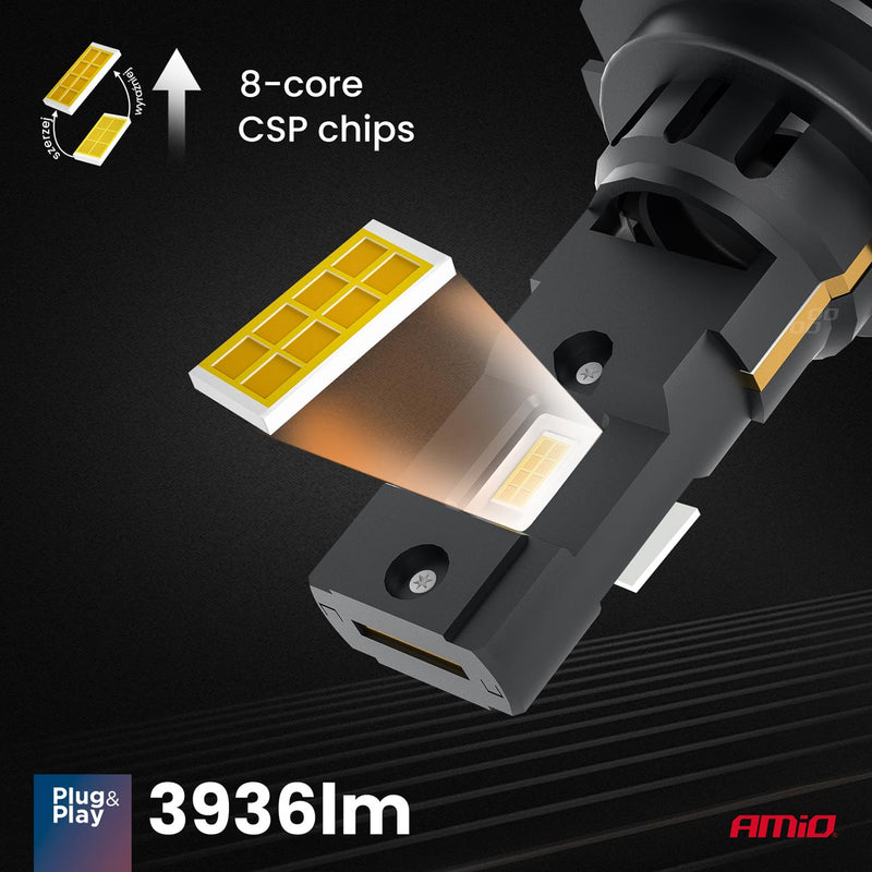 Drita LED të përparme Seria X4 AVIATOR H7/H18 6500K max 44W-4