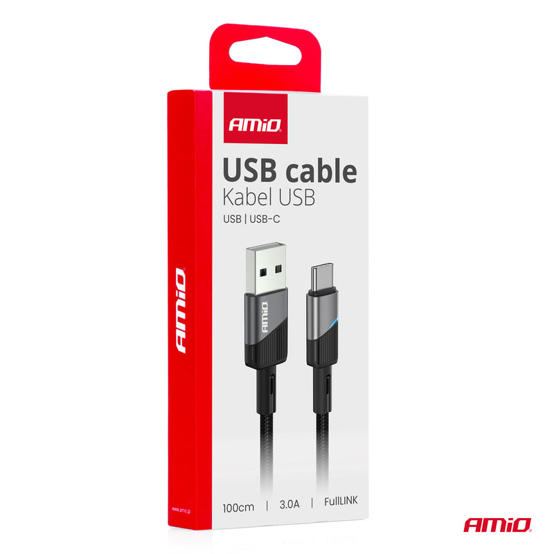 Kabllo USB në USB-C 3A 100 cm FullLINK-4