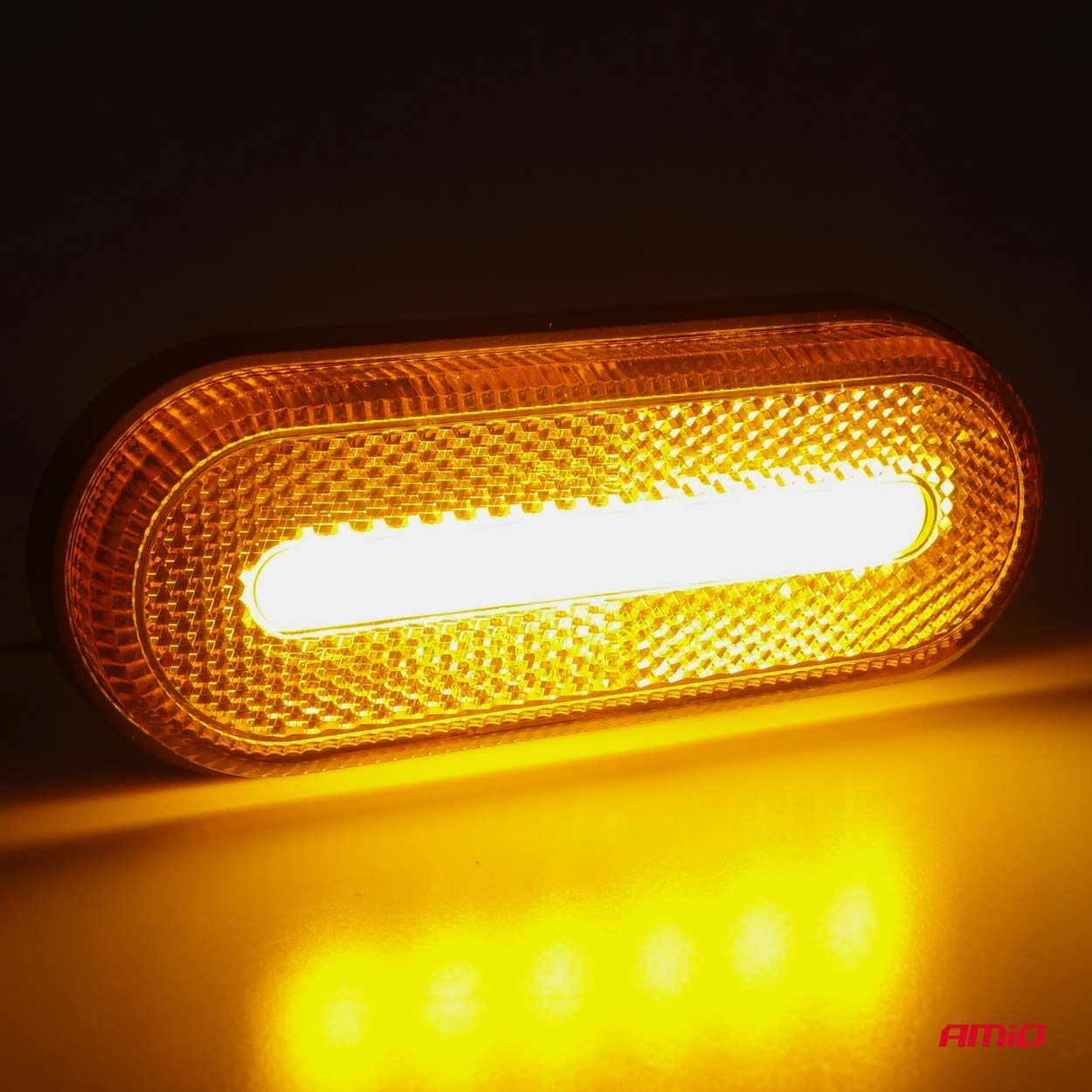Dritë LED konturuese marker AMiO OM-01-O ovale, portokalli-4