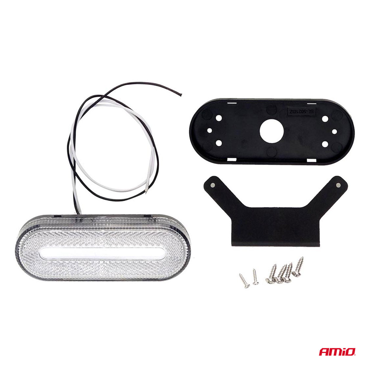 Dritë LED konturuese marker AMiO OM-01-W ovale, e bardhë-3