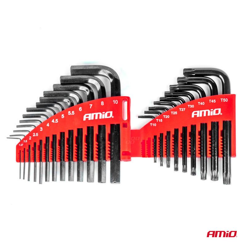 Set çelësash imbus HEX & TORX CRV të zi 22 copë-3