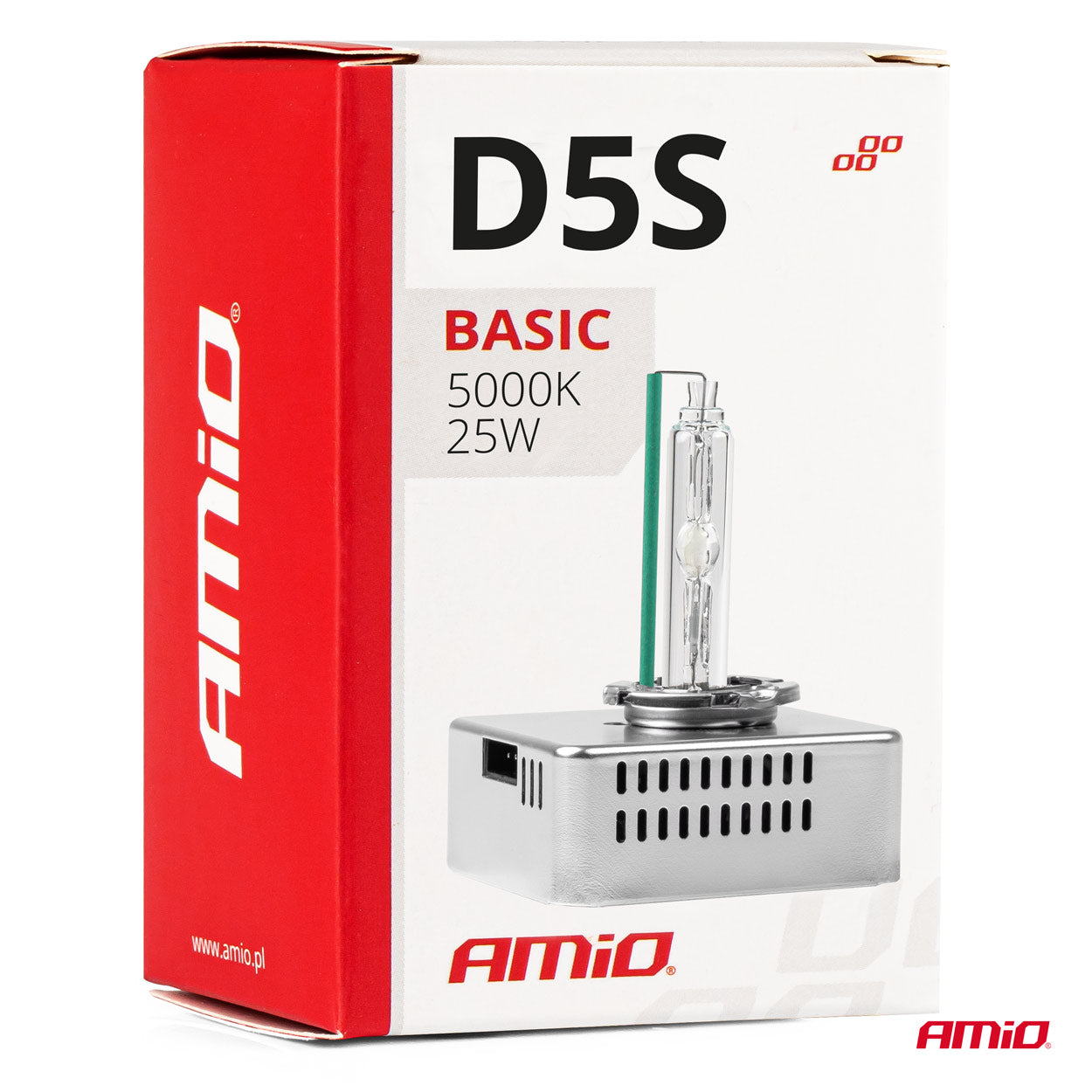 Poç Xenon tip D5S 35W 5000K AMiO BASIC-4