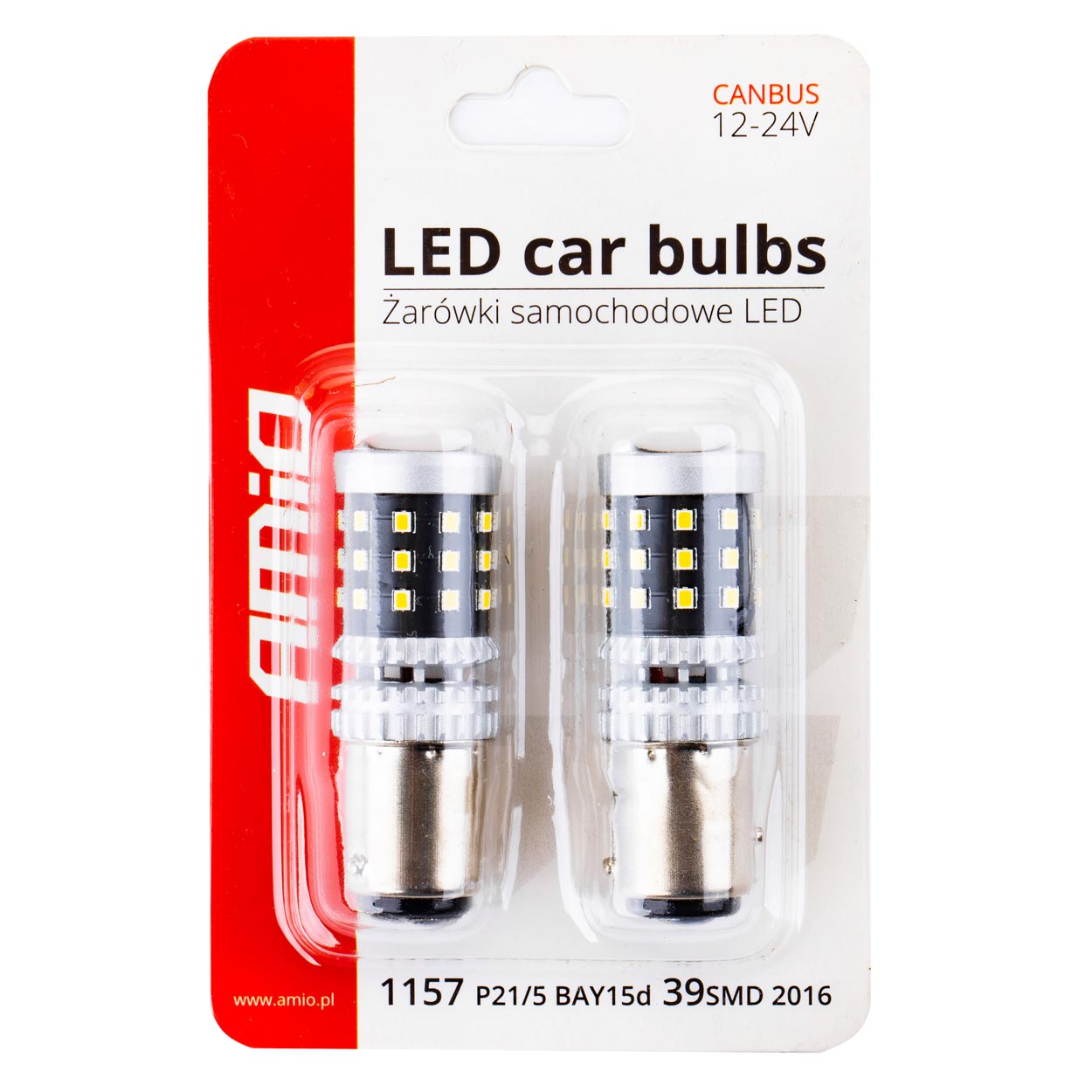LED llamba CANBUS 2016 39SMD 1157 BAY15D P21/5W të bardha 12V/24V-1