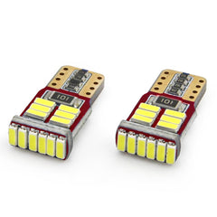 Drita LED CANBUS 18SMD 4014 T10e W5W të bardha 12V-5