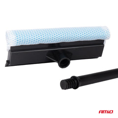 Pastrues dritaresh me kruese uji (squeegee) me shkop plastik, kokë 20 cm, gjatësi 54 cm-3