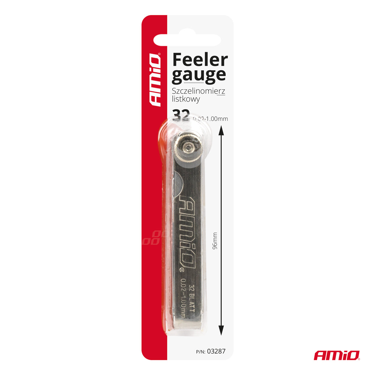 Set fletësh matëse (feeler gauge) 32 copë të drejta 89 mm të gjata-4