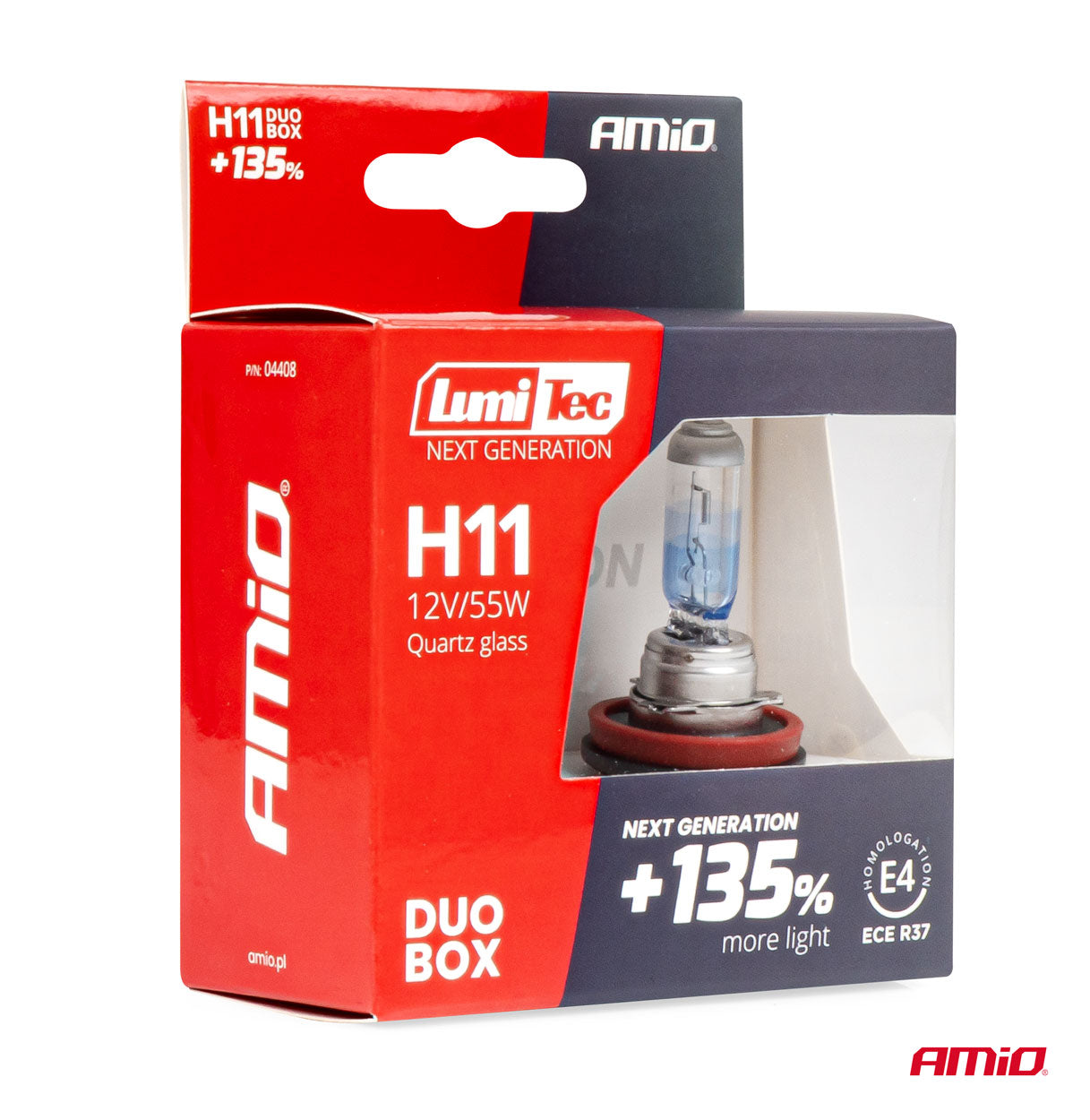 Llamba halogjene H11 12V 55W LumiTec NEXT GENERATION +135% DUO-4