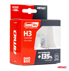 Llamba halogjene H3 12V 55W LumiTec NEXT GENERATION +135% DUO-4