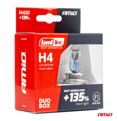 Llamba halogjene H4 12V 60/55W LumiTec NEXT GENERATION +135% DUO-4