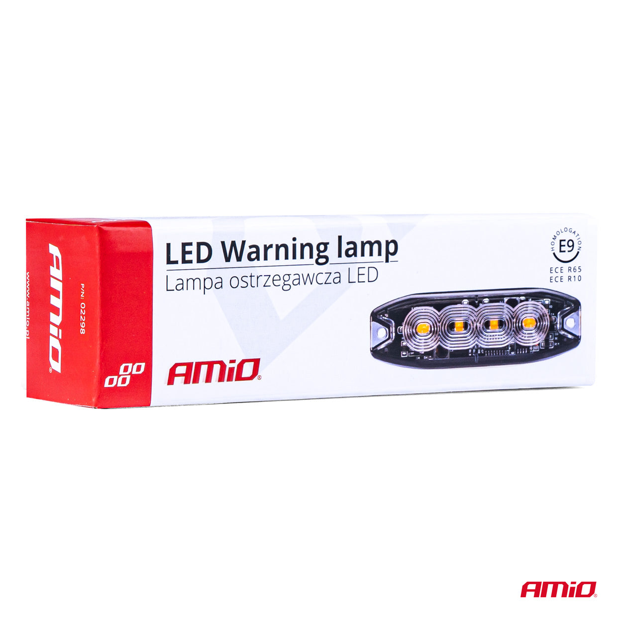 Dritë paralajmëruese LED 4 LED R65 R10 12-24V